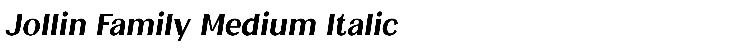 Jollin Family Medium Italic